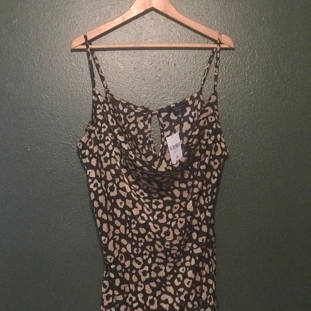 Leopard print maxi dress